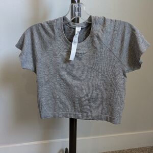 Lululemon Swiftly Tech Cropped Short-Sleeve Shirt 2.0 Sz 10